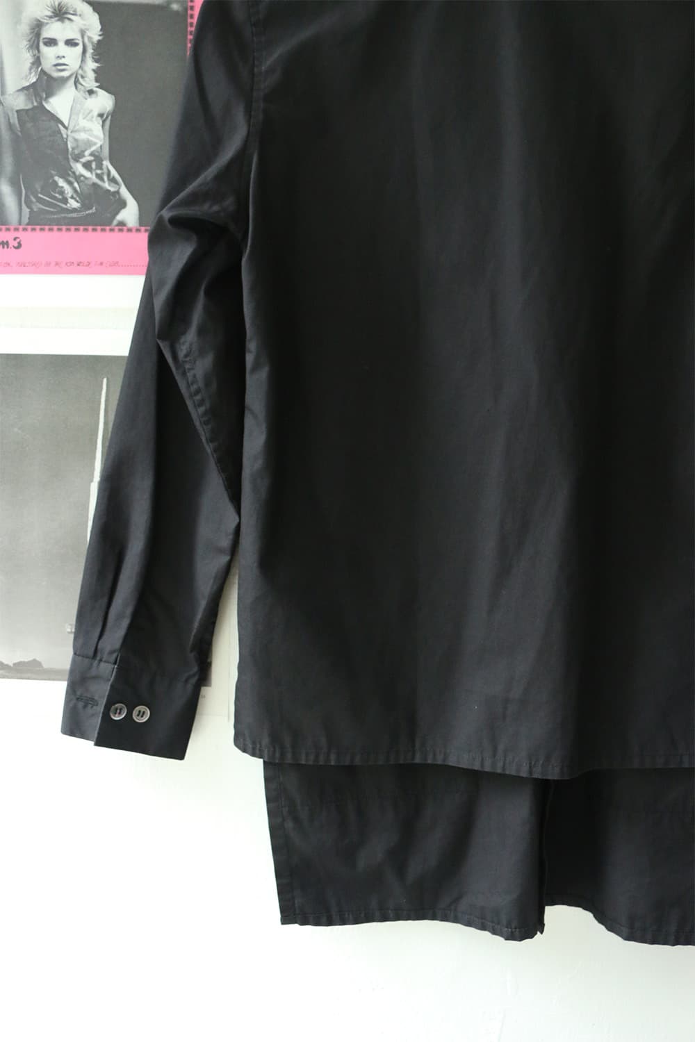 요지야마모토 리미 푸 코튼 블랙 셔츠 상품이미지8