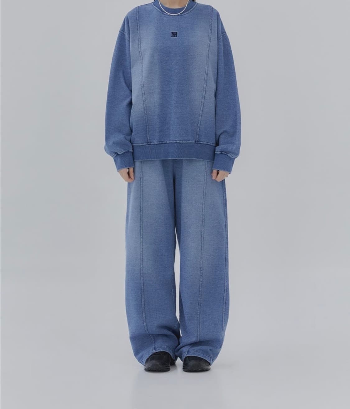 트리밍버드 데님 스웻셋업 하의 팬츠 상품이미지2