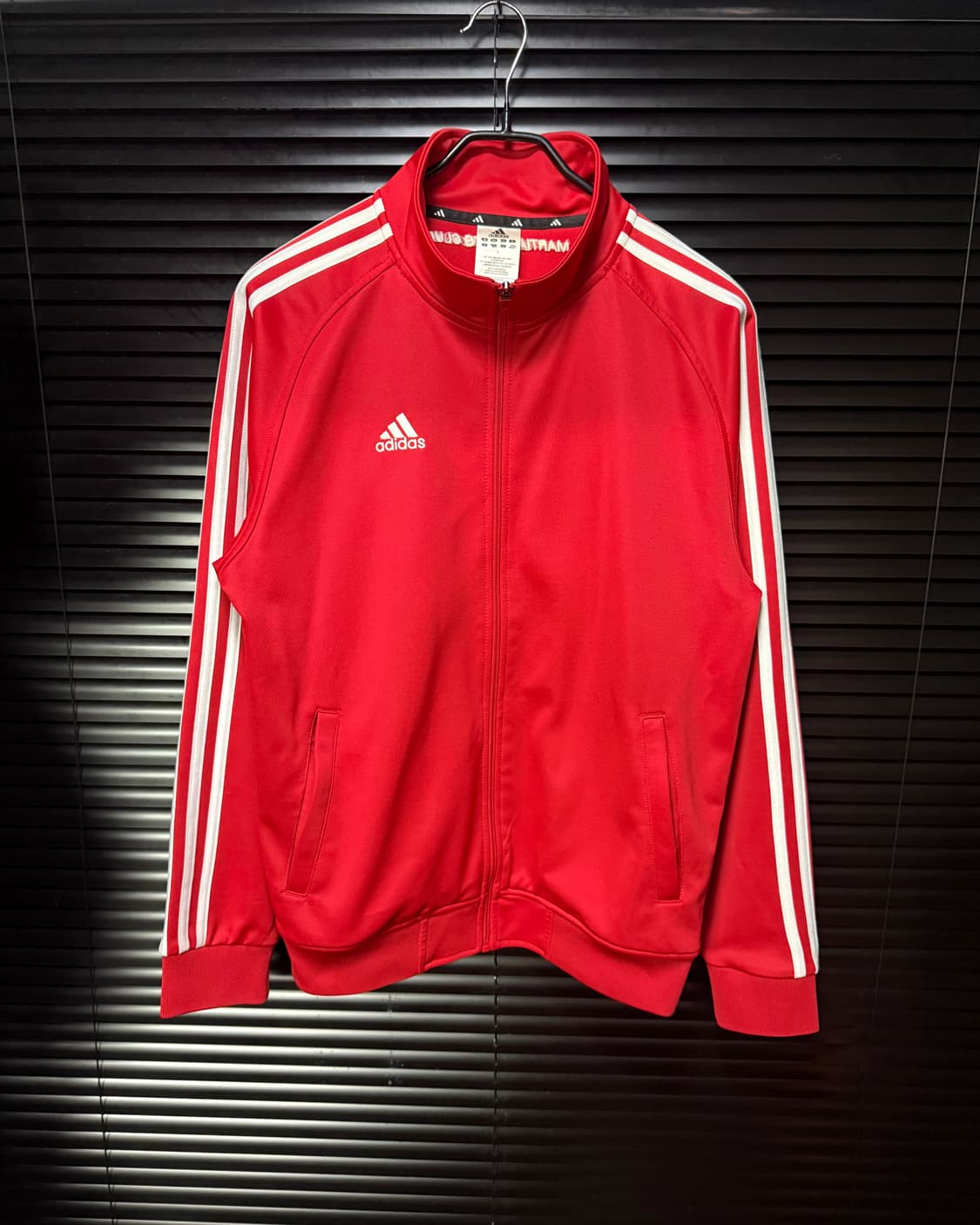 아디다스 올드스쿨 레드 져지 저지 트랙탑 집업 L 100 파이어버드 유로 상품이미지3