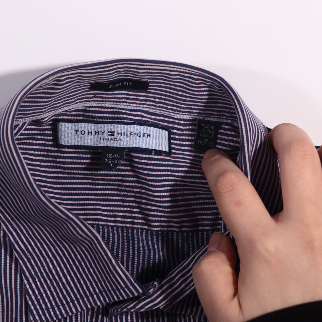 타미힐피거 스트라이프 체크 B469 상품이미지3