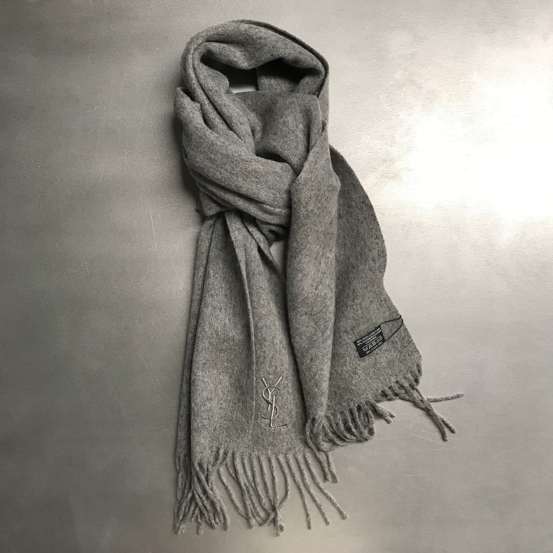 생로랑 머플러 그레이 상품이미지5