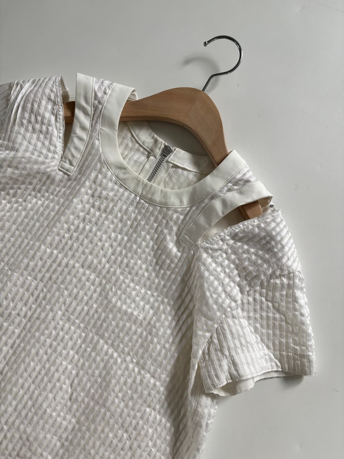 Sacai 사카이 화이트 레이어드 블라우스 상품이미지5