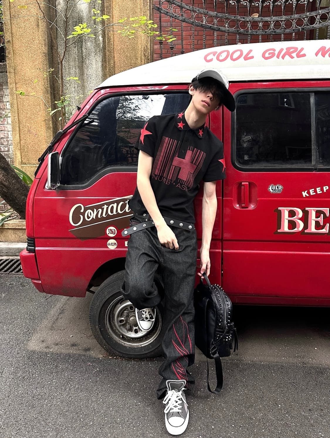 Cross Stripe Star Polo Tee 상품이미지3