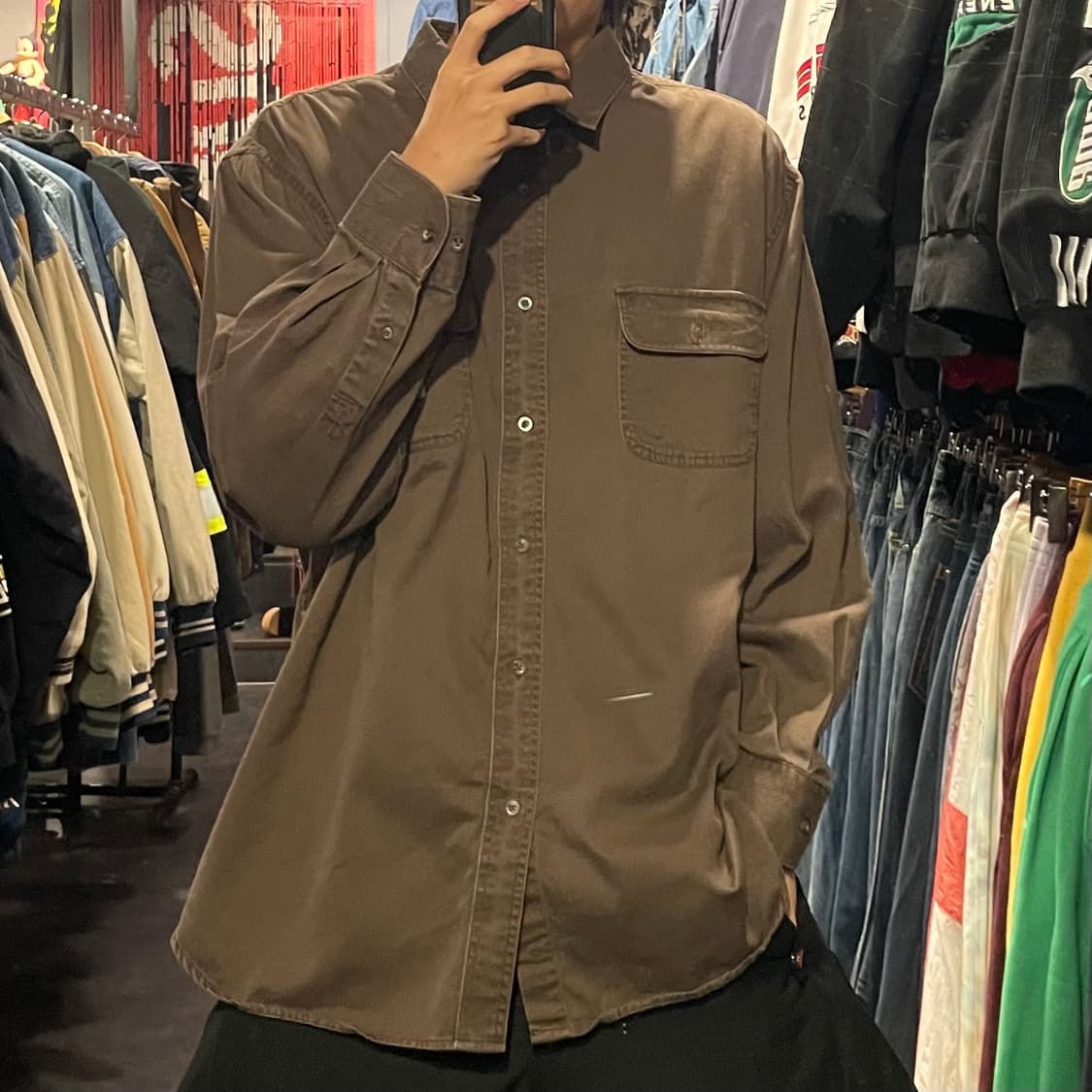 [IM] carhartt 칼하트 브라운 긴팔셔츠 상품이미지4