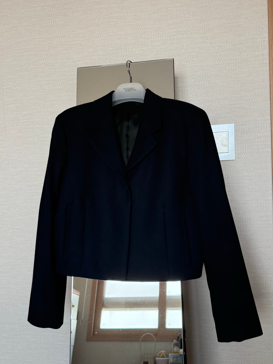 아르켓 크롭 울자켓 네이비 36 상품이미지2