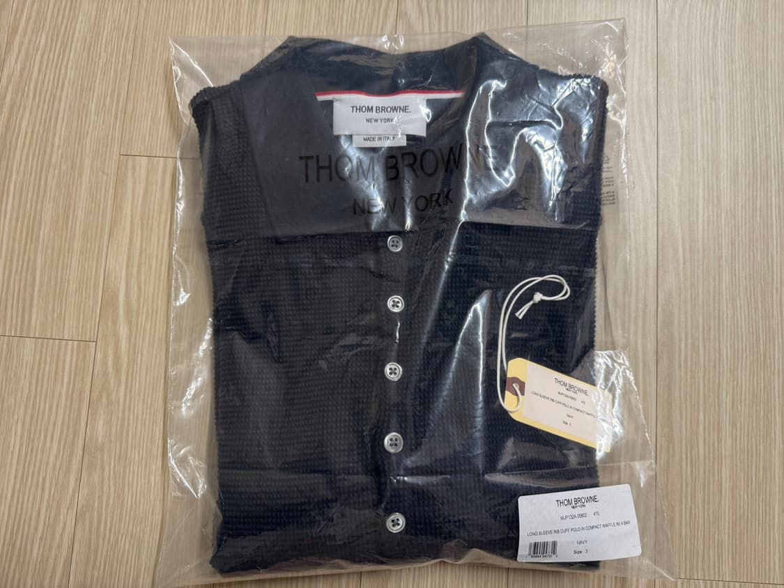 톰브라운 와플 pk 셔츠 네이비 3 상품이미지10