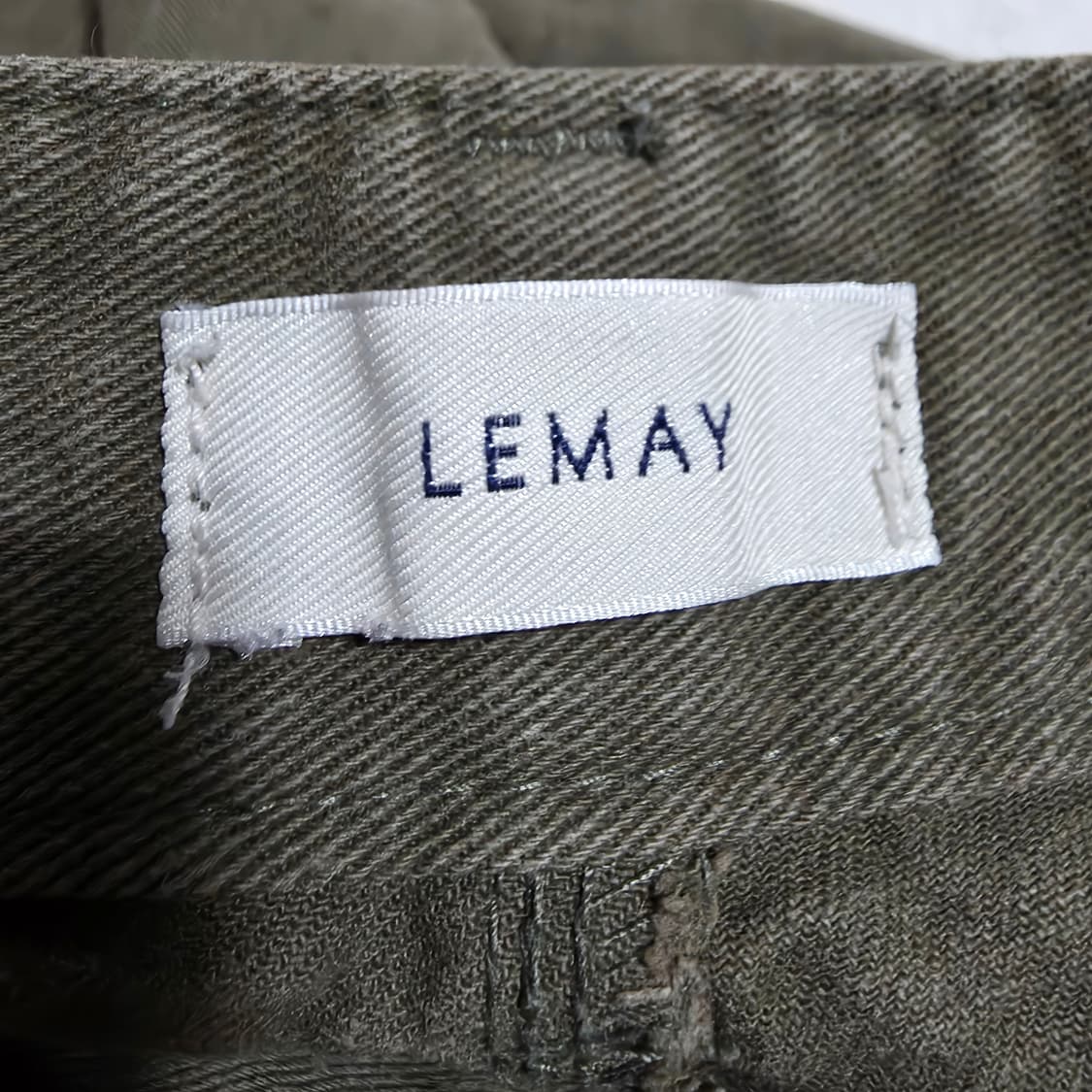 (L)LEMAY 배기 데님 팬츠 카키 상품이미지6