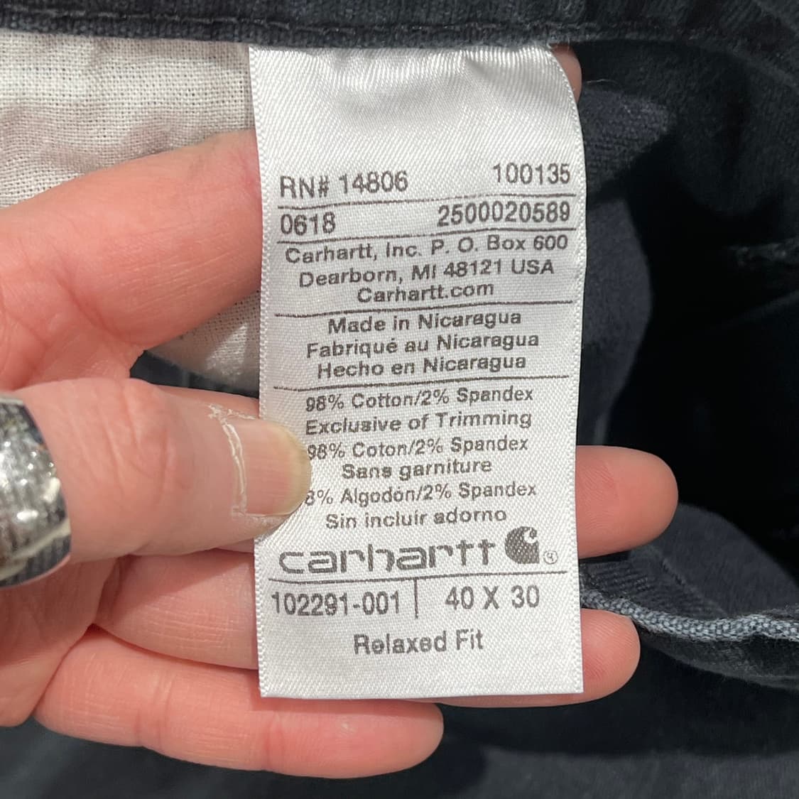 칼하트 워크팬츠 s10751 상품이미지10