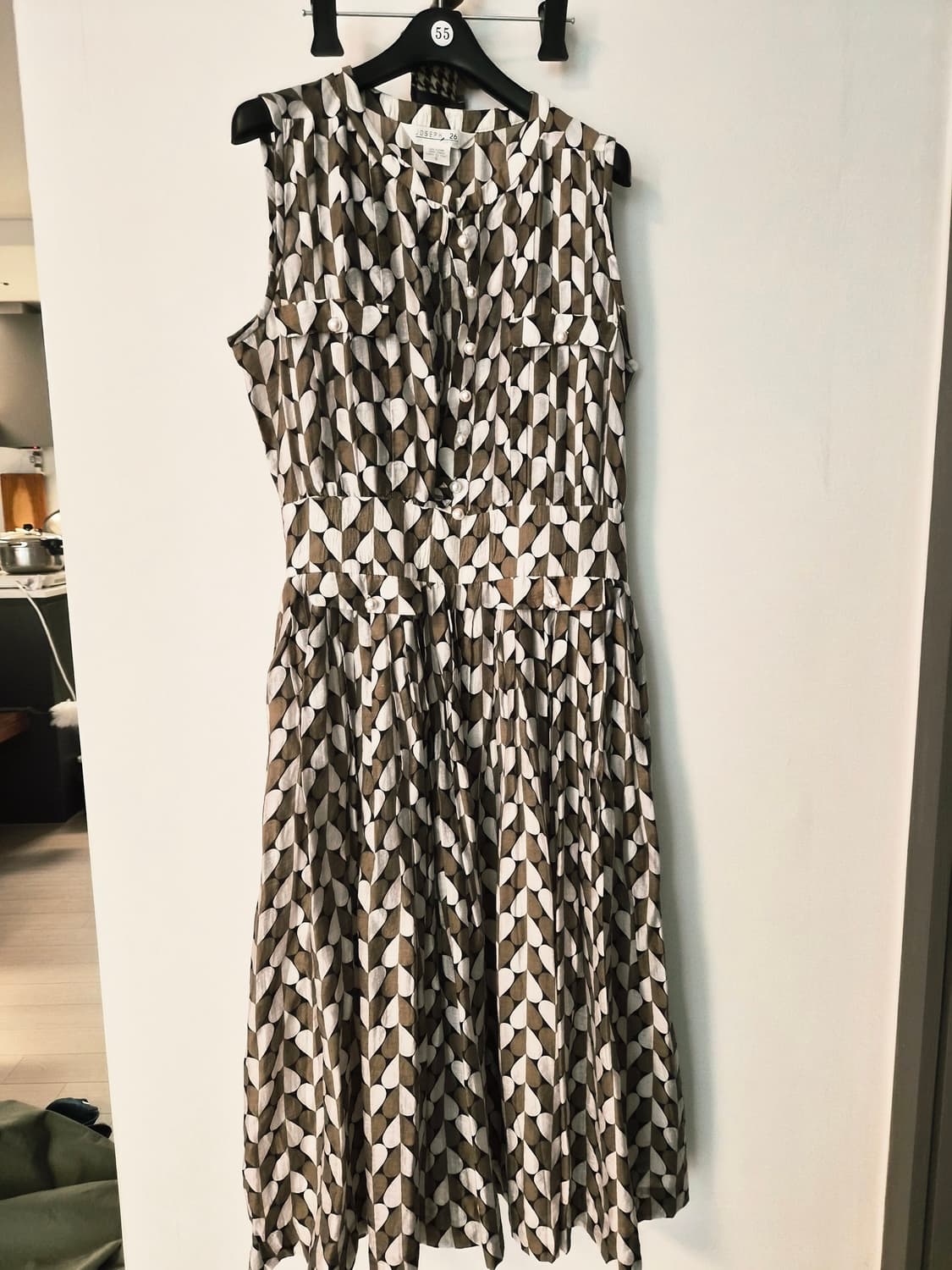 조셉 유니크한 하트 패턴 셔츠 롱 원피스 상품이미지2