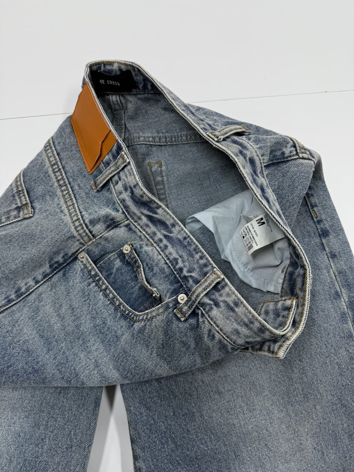 THE CROSS 워싱 데님팬츠 상품이미지4