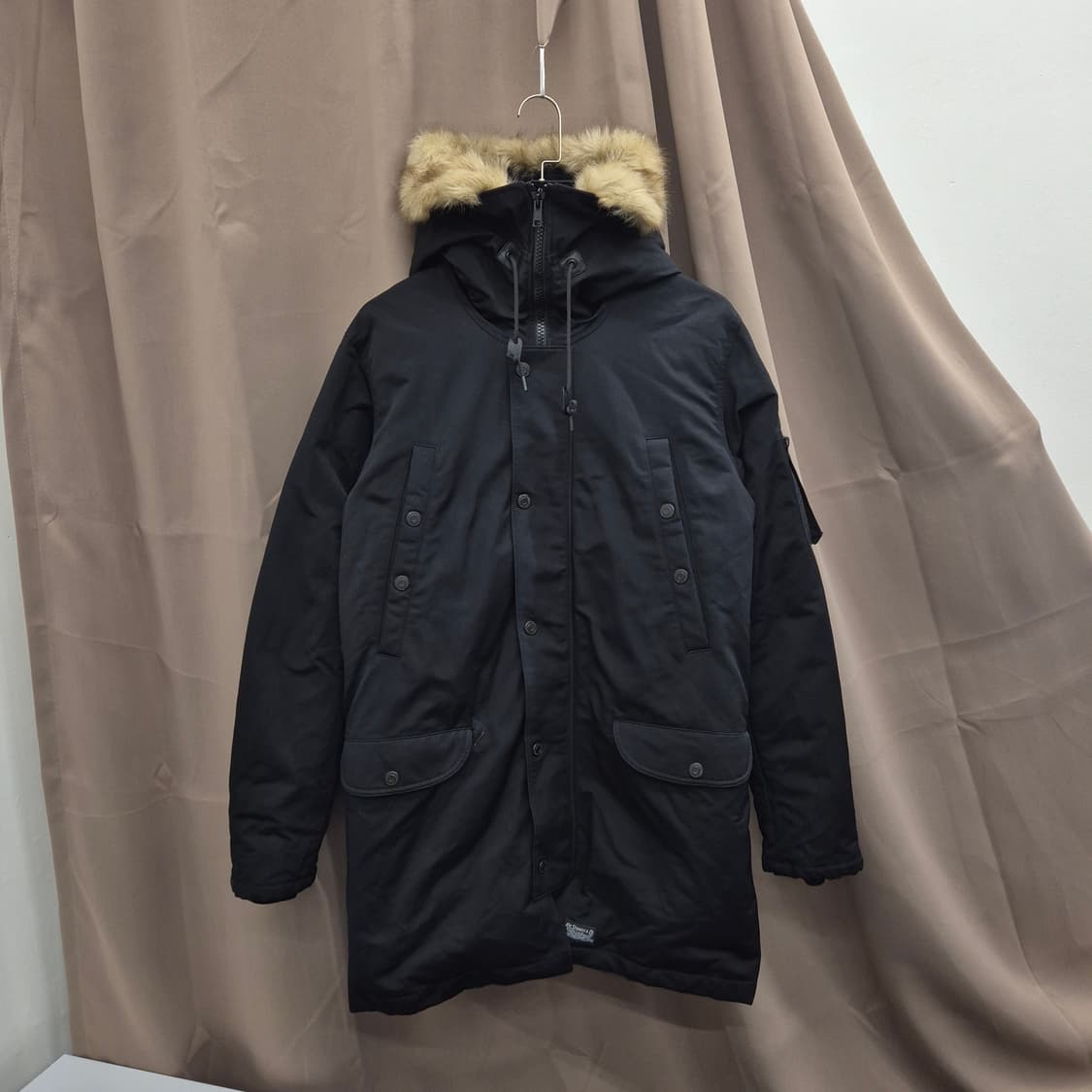 리바이스 블랙 오리털 야상점퍼 M 상품이미지1