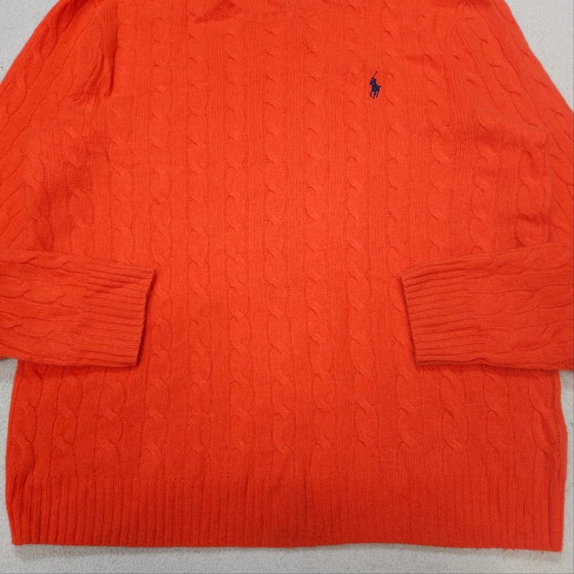 폴로 랄프 로렌 신형 QR 캐시미어 블렌드 케이블 니트 XXL 상품이미지4