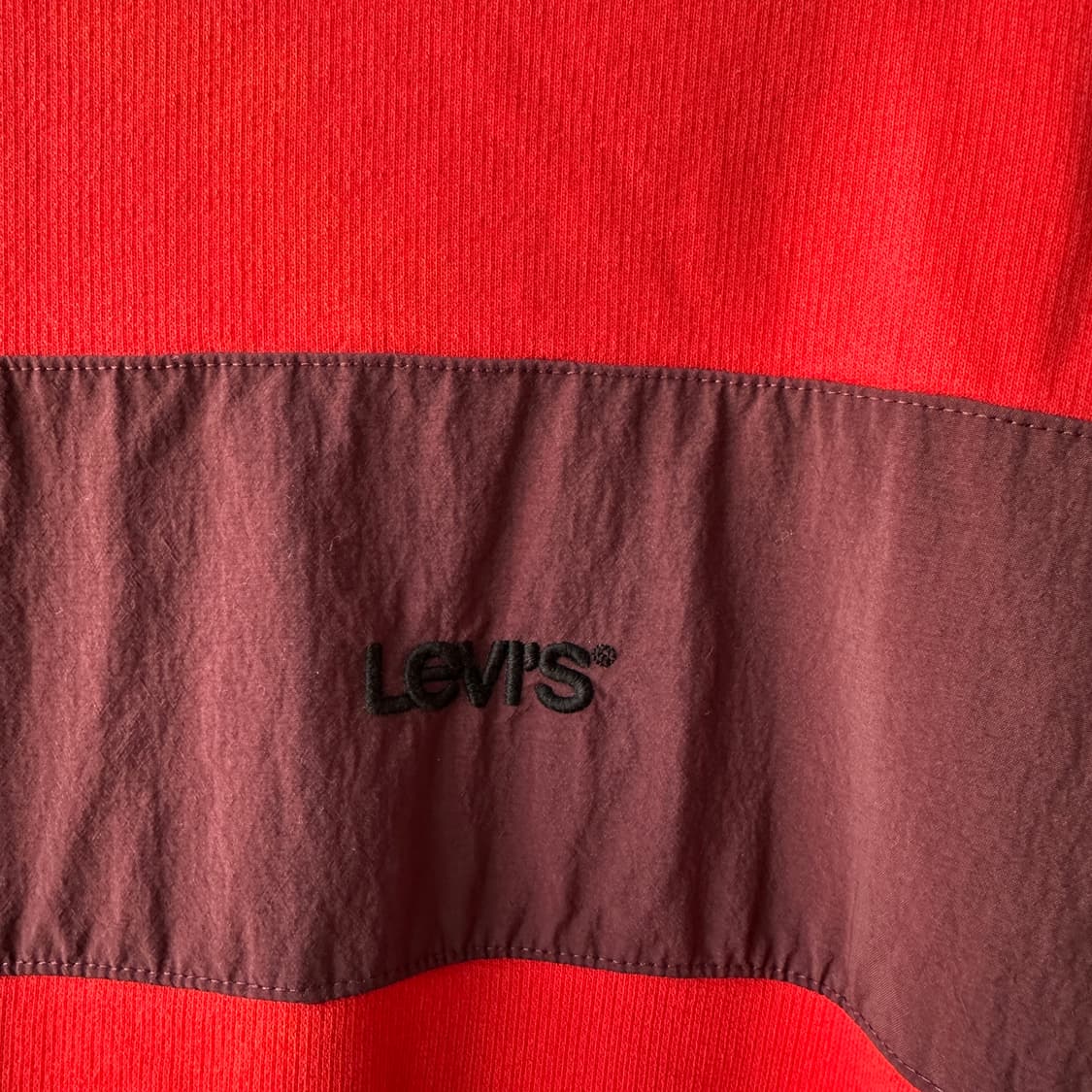 리바이스 로고 자수 릴랙스드핏 맨투맨 레드 M 상품이미지5
