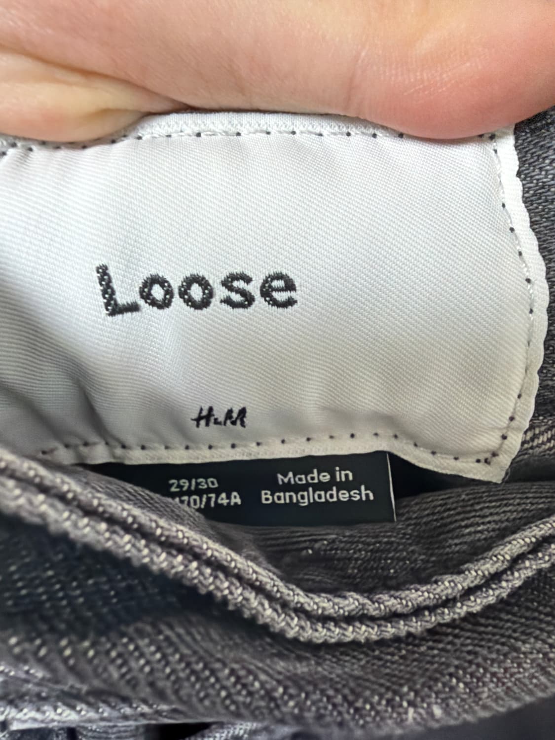 H&M 흑청 바지  상품이미지2