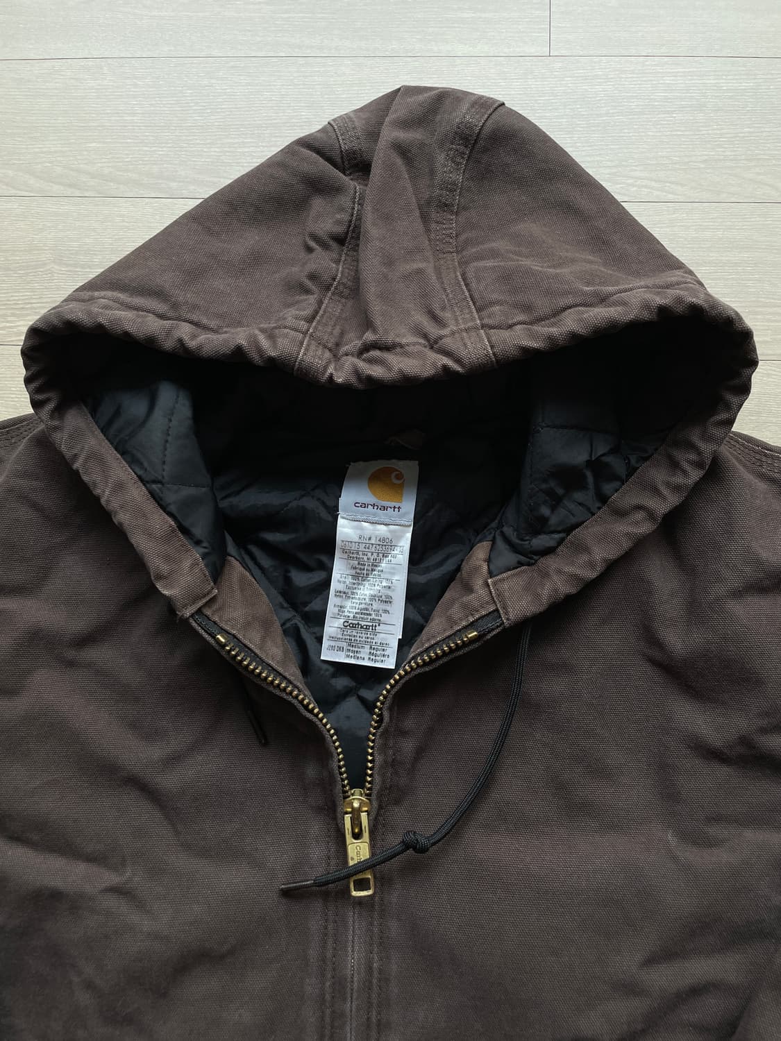 칼하트 J280 DKB 다크브라운 액티브 자켓 상품이미지3