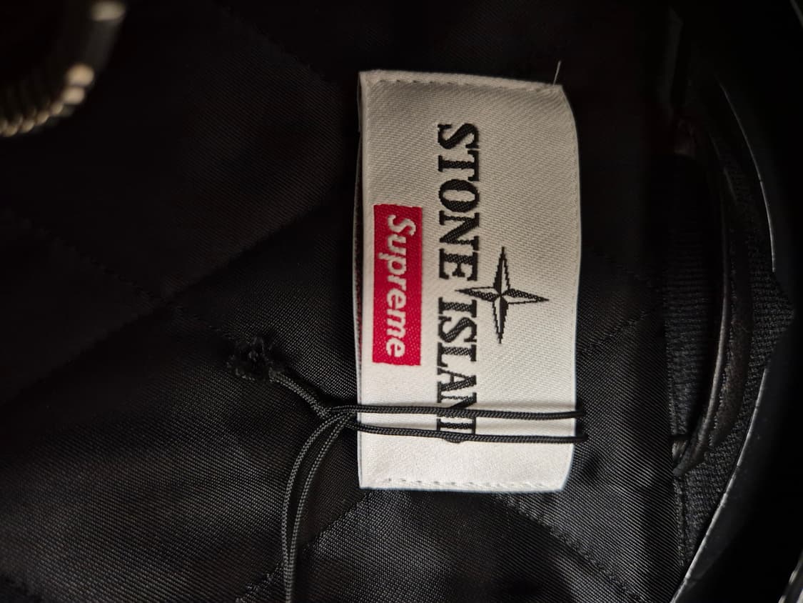 슈프림 스톤아일랜드 레더 봄버 자켓 L 상품이미지8