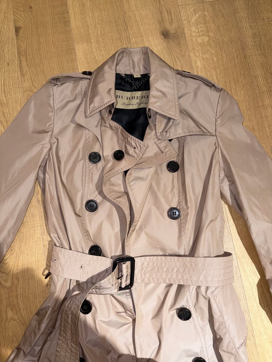 버버리 인디핑크 롱 코트 상품이미지3