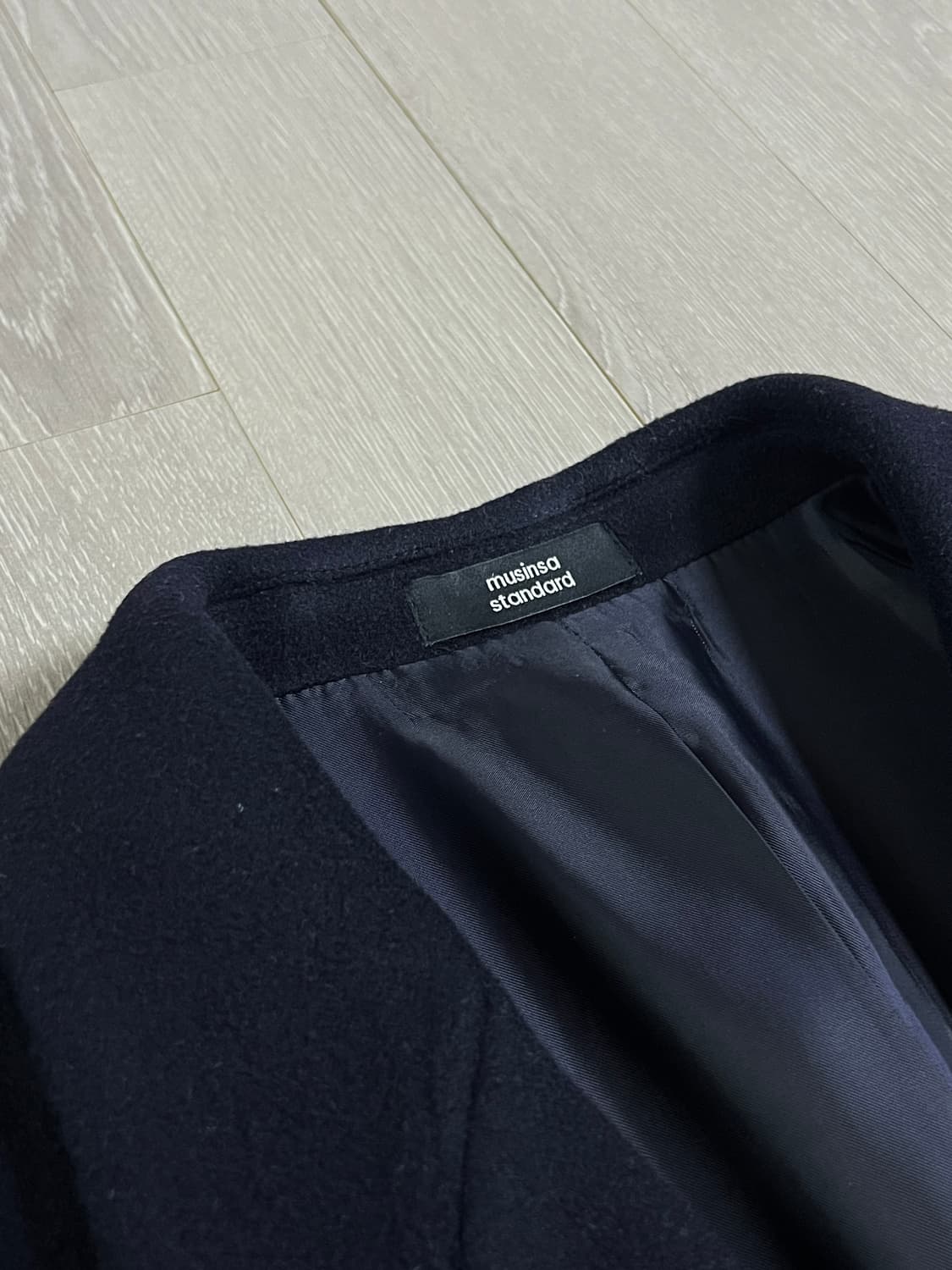 무신사 스탠다드 캐시미어 블렌디드 더블 코트 XL 상품이미지3