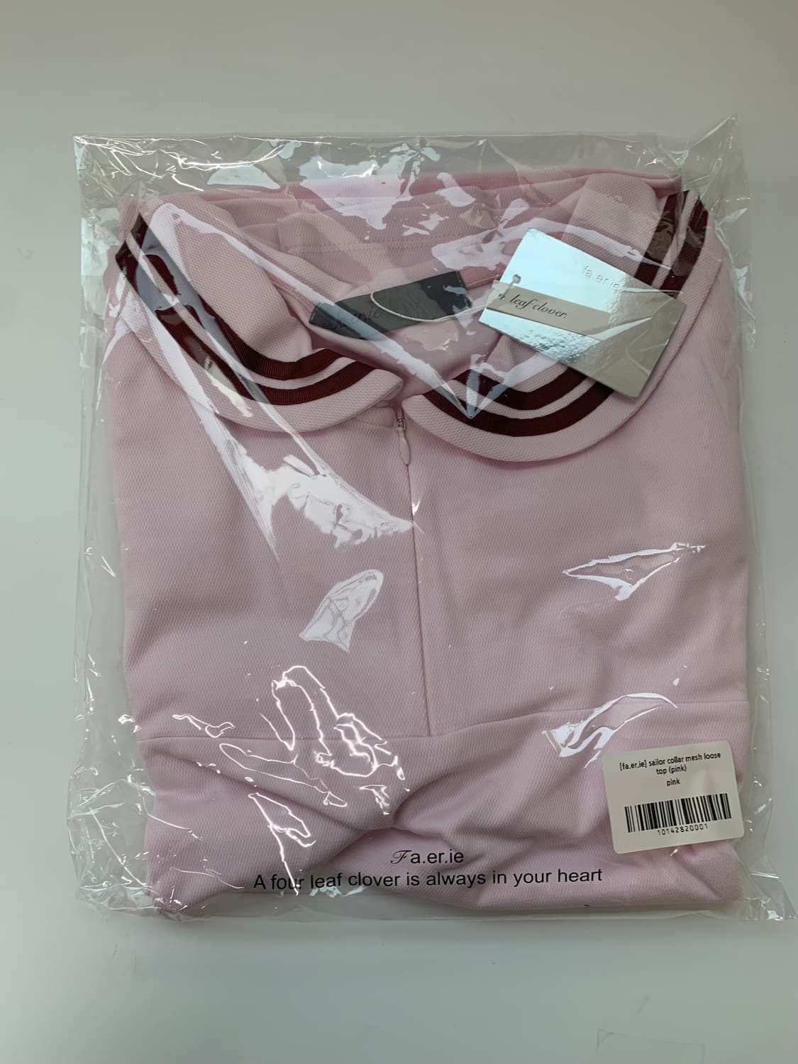 sailor collar mesh loose top 상품이미지6