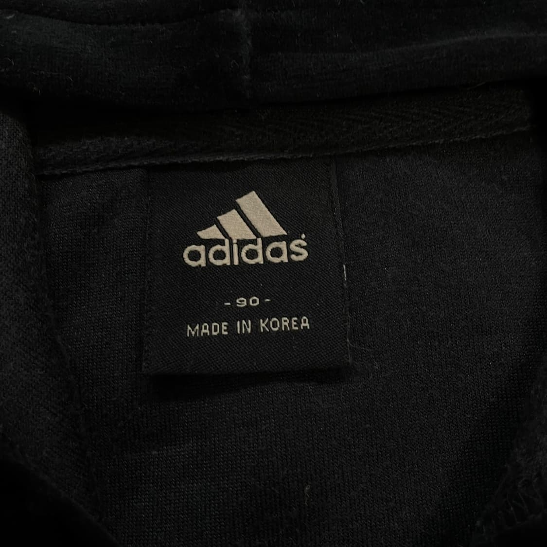 아디다스 벨루어 후드집업 블랙 상품이미지5