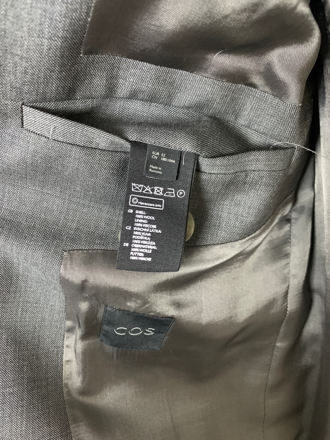 COS 잔체크 셋업 수트 상품이미지5