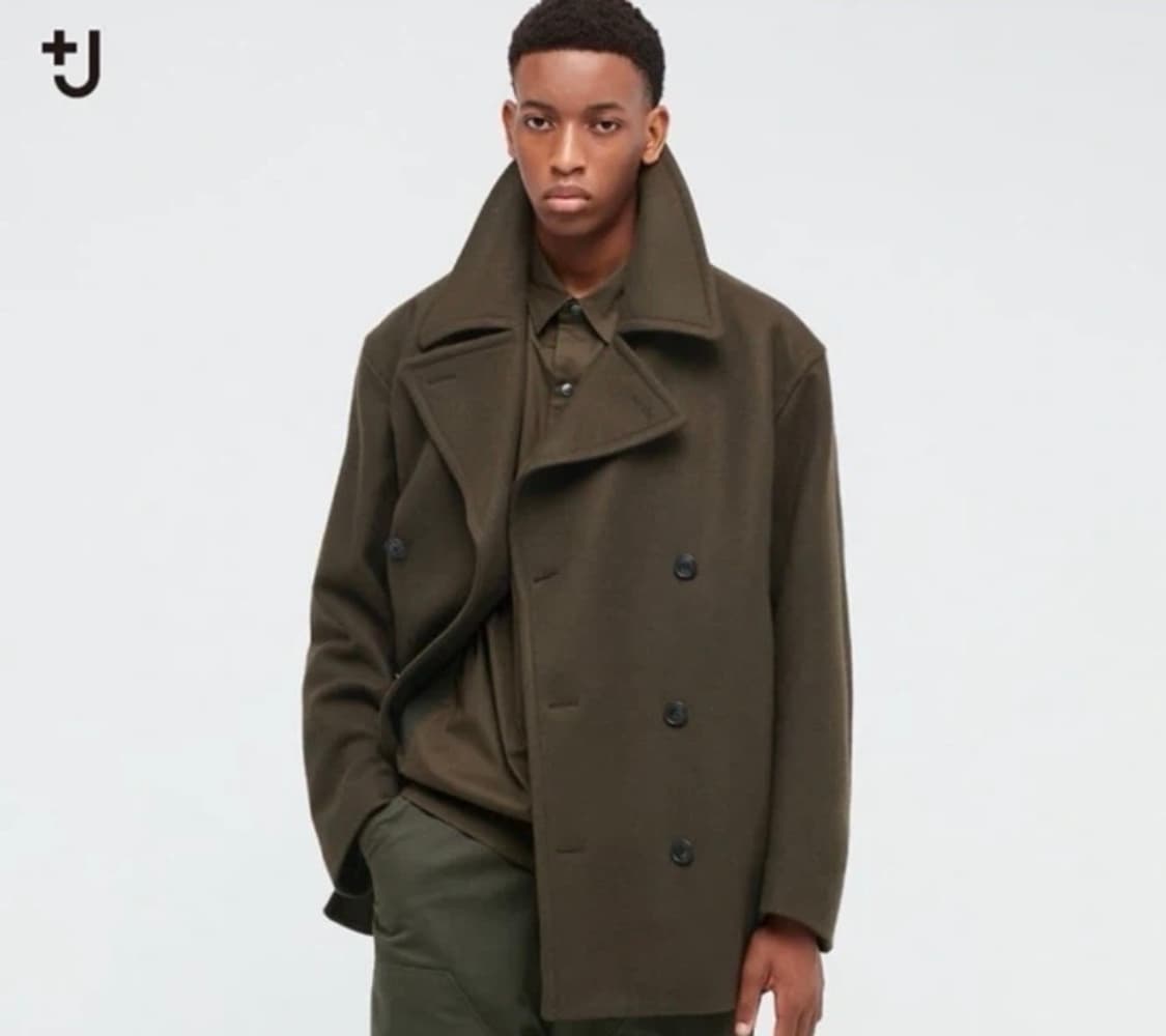 유니클로 질샌더 피코트 올리브 M 상품이미지3