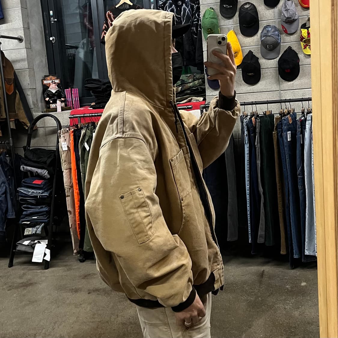 90s Tough duck 후드 워크 자켓 (110) 상품이미지8