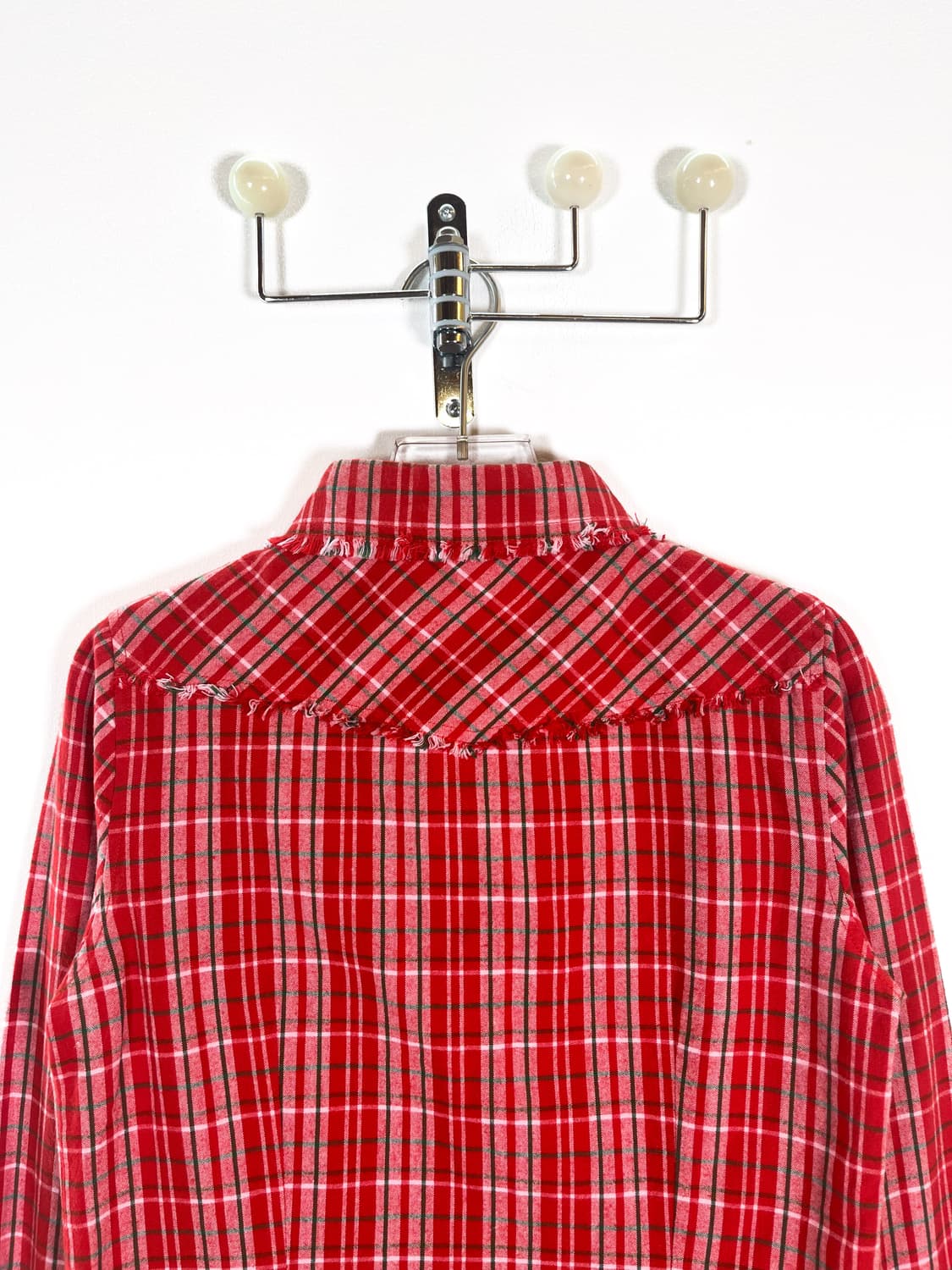 빈티지 프린지 체크 셔츠 상품이미지9