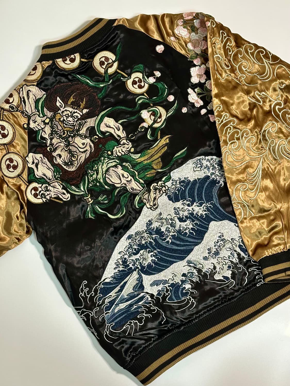 카라쿠리 타마시•스이/ 풍신 뇌신 양면 스카잔 (새상품) 상품이미지4