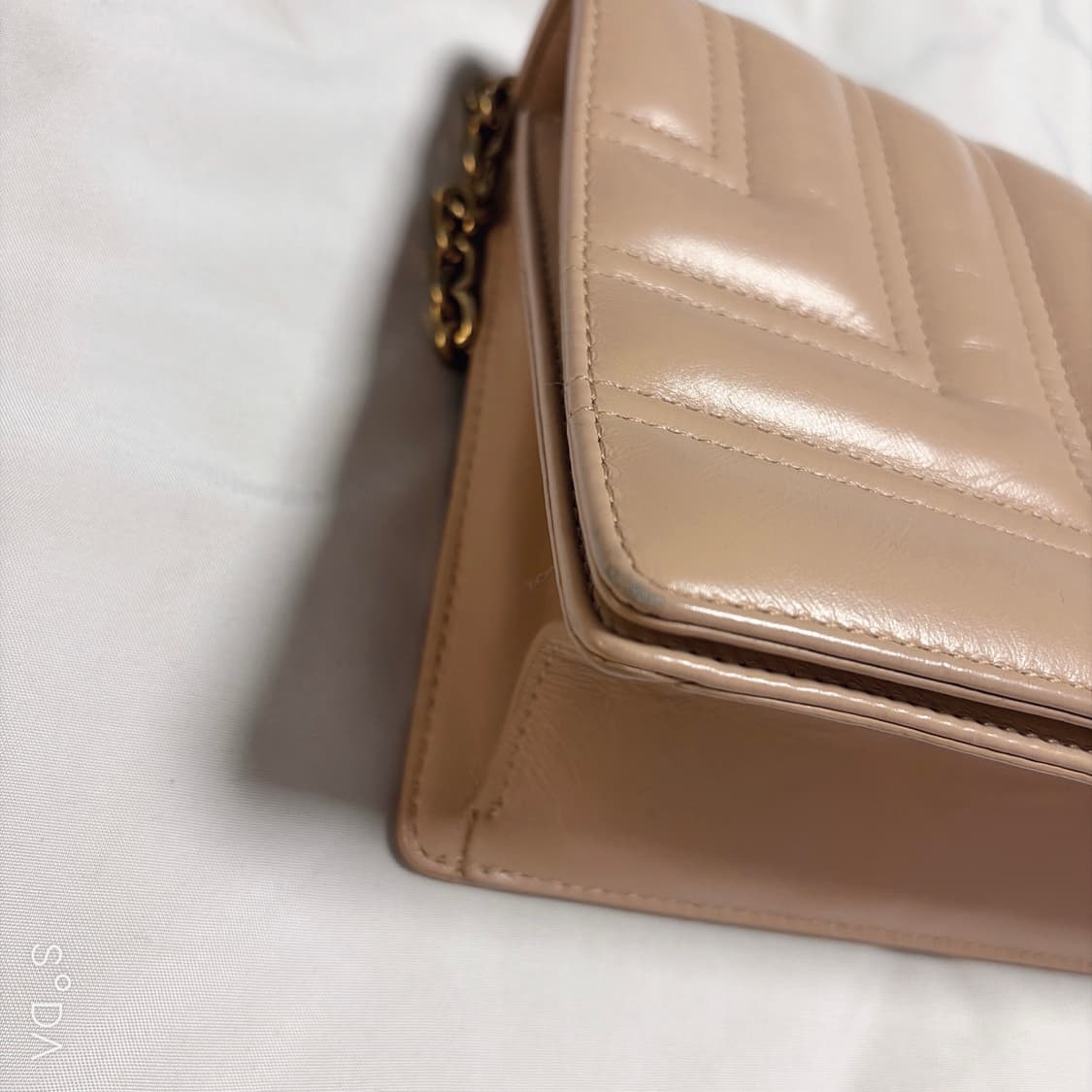 LANVIN 랑방 퀄팅 체인 크로스백 핑크베이지 상품이미지8