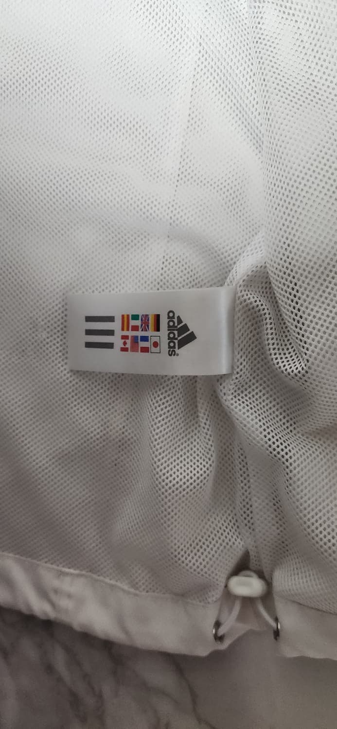 대장 아디다스 삼선 화이트x오렌지 바람막이 자켓 상품이미지9