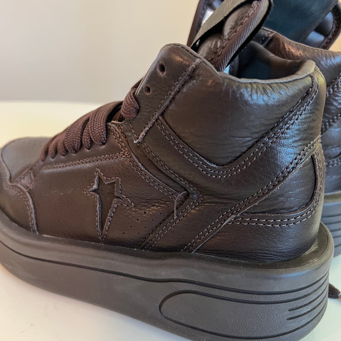 컨버스 x 릭 오웬스 다크쉐도우 터보웨폰 클레이 슈즈 상품이미지4