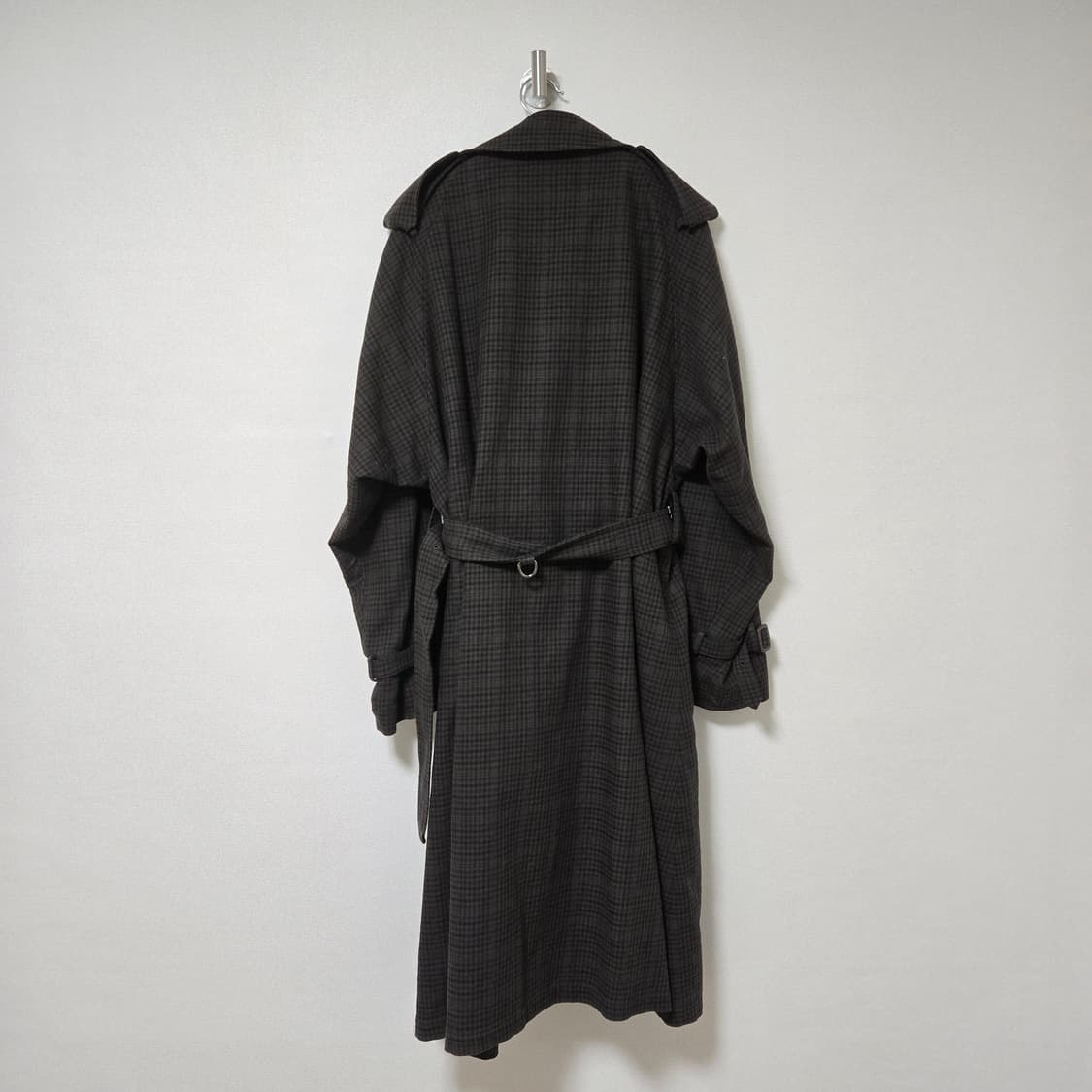 스튜디오톰보이 체크 트렌치코트/ 여성 코트/ 여자 코트 상품이미지5