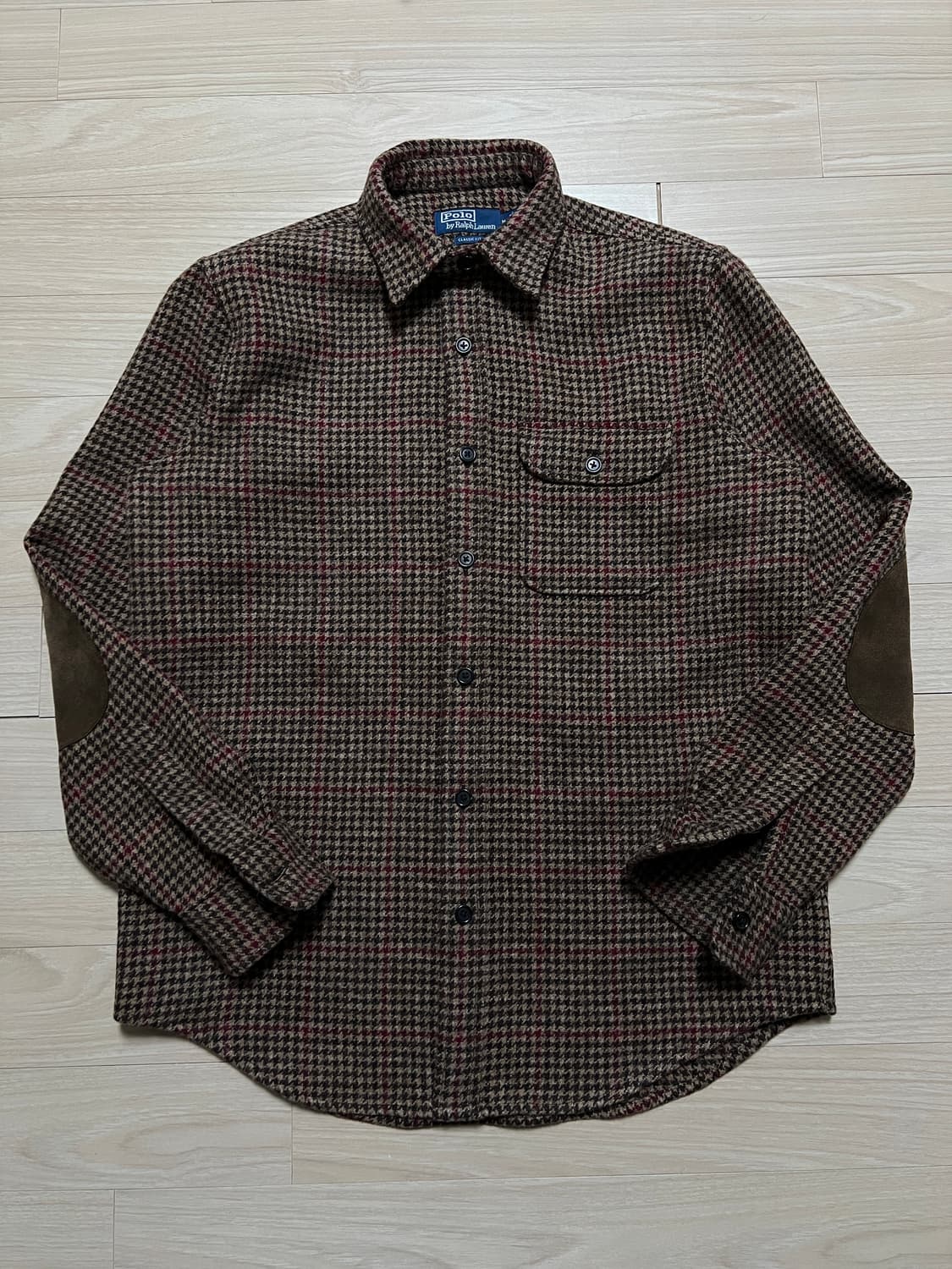 폴로 랄프로렌 / 스웨이드 패치 울 오버셔츠 / S, M 상품이미지4