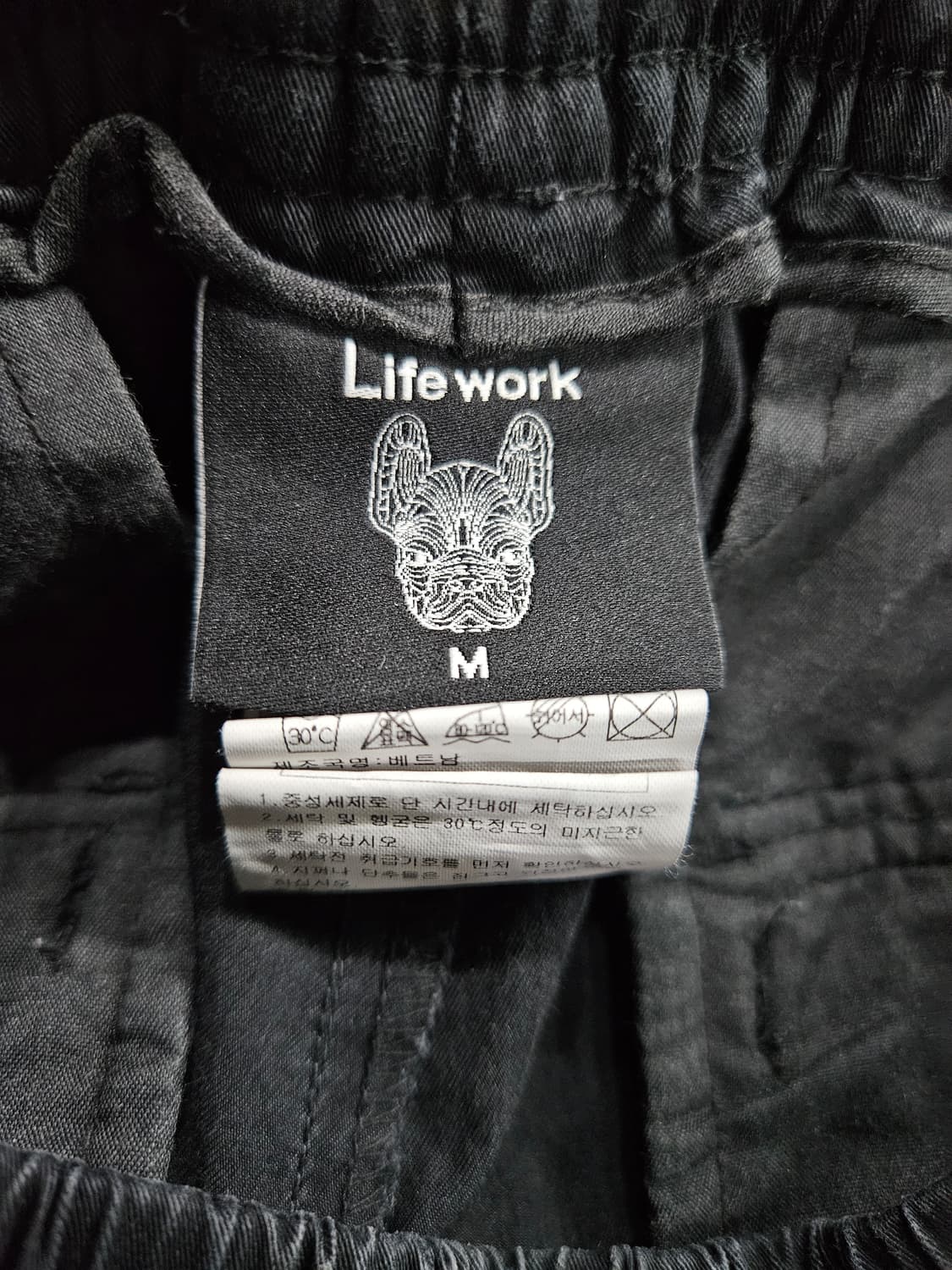 라이프워크 블랙 남성 허리 30~32 카고 조거팬츠  상품이미지3