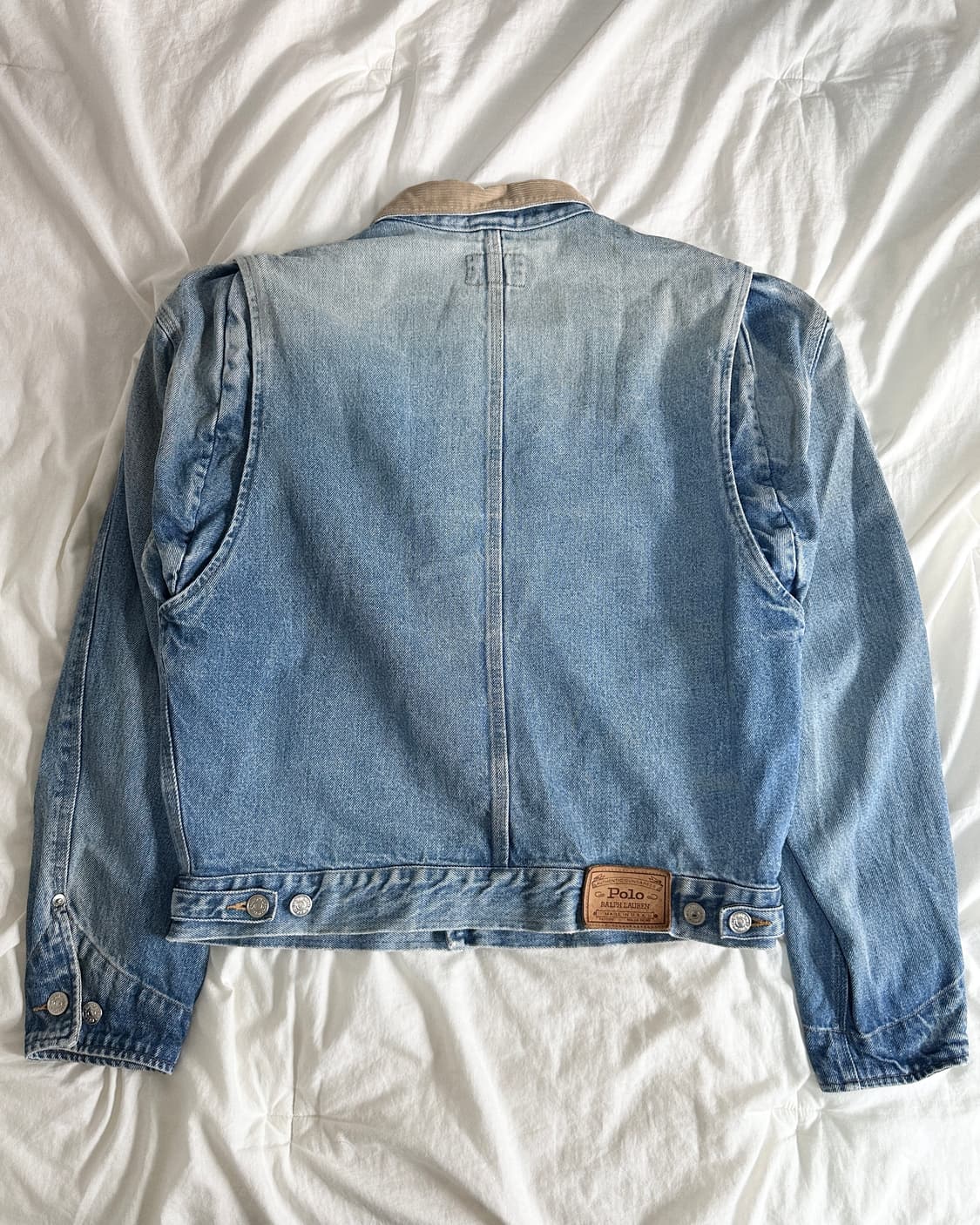 80s usa og polo dungarees denim jacket 상품이미지2