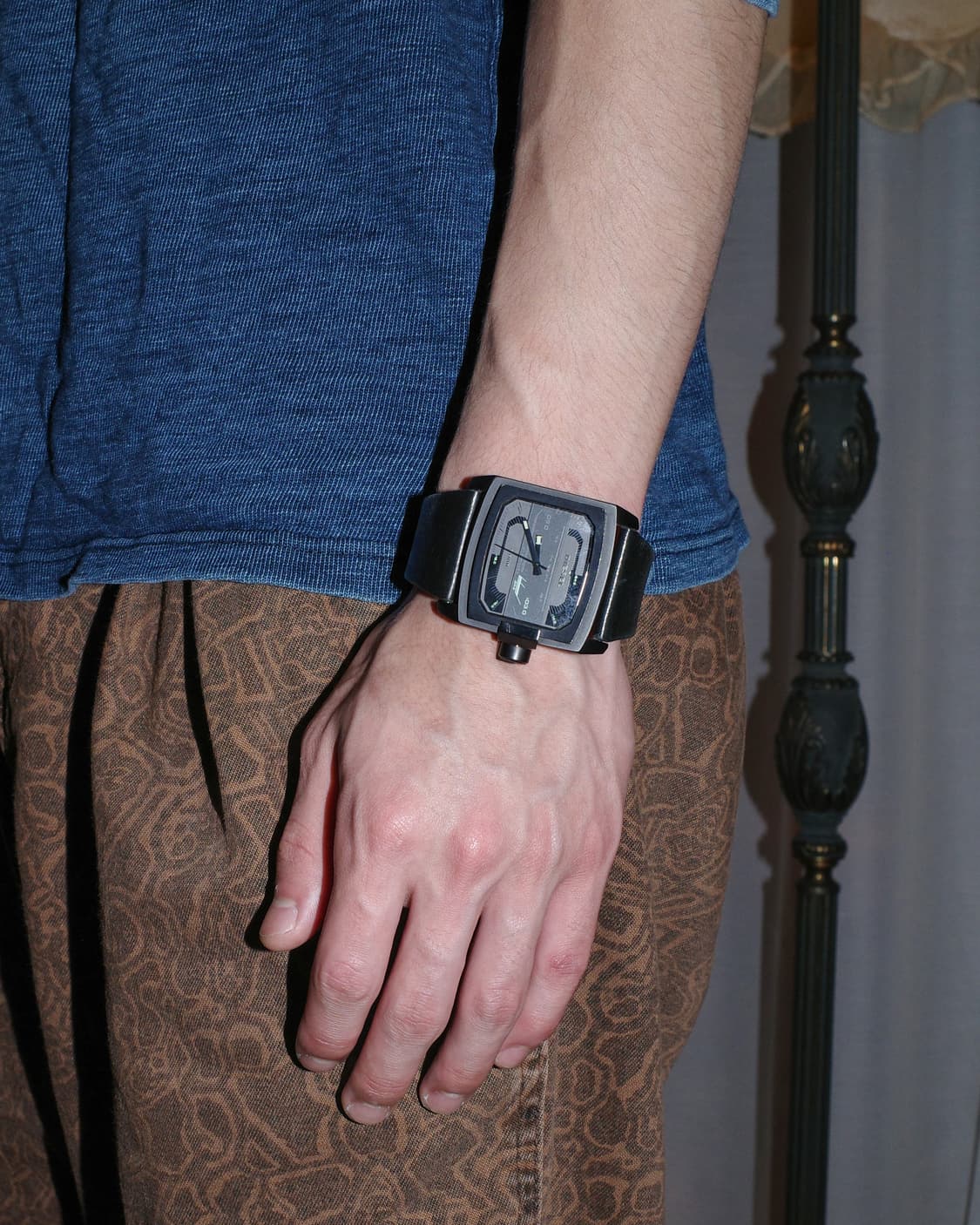 디젤 스퀘어 가죽 시계 상품이미지1