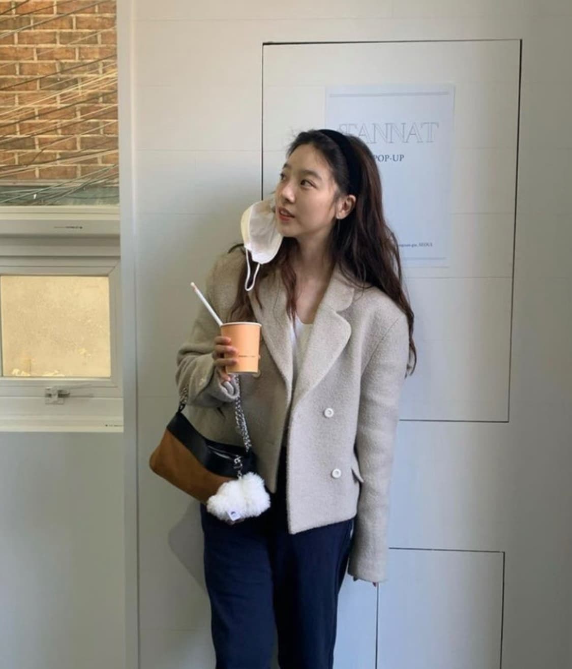 타낫 더블 부클 자켓 베이지 상품이미지3