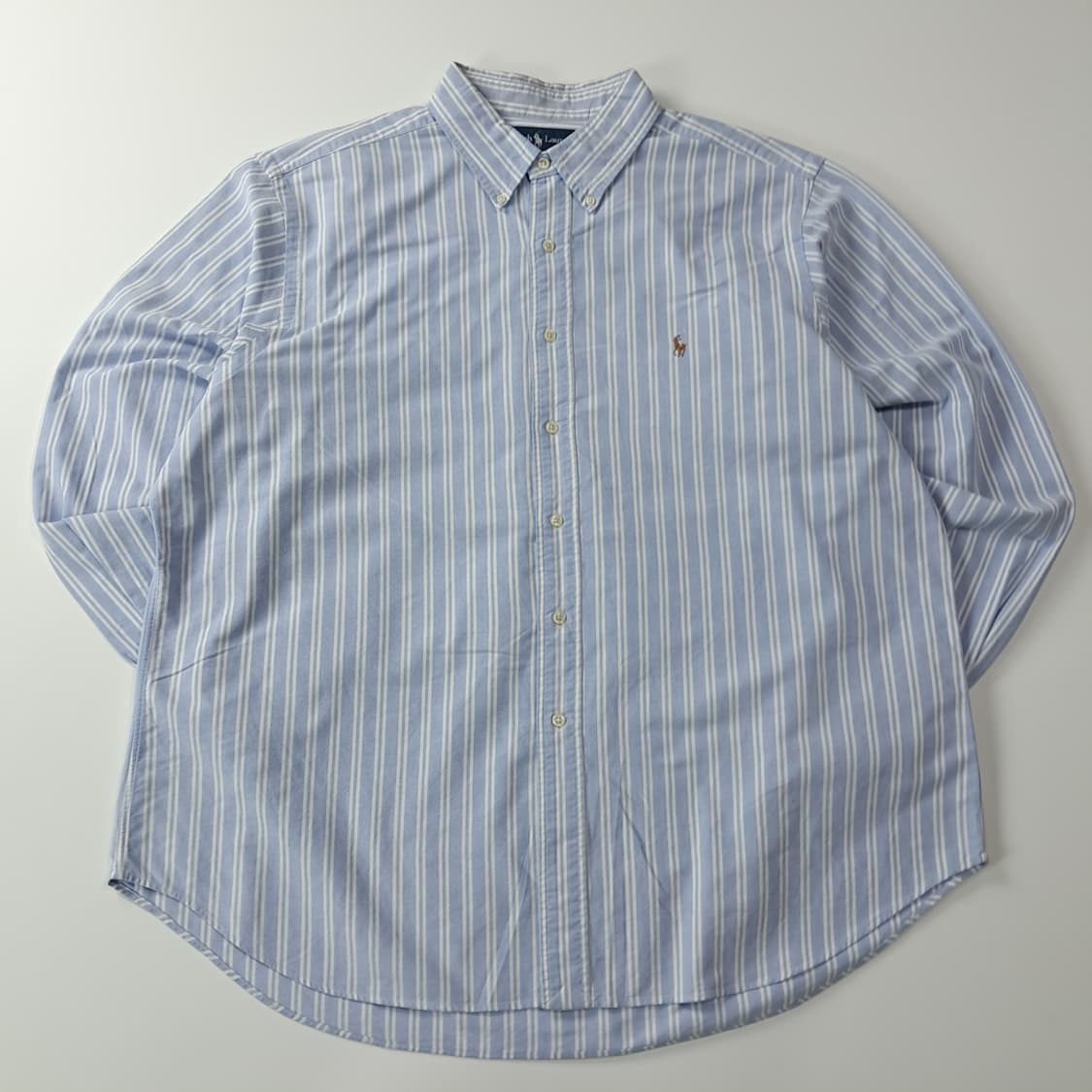 CJ402 2XL 폴로 00s 블루 스트라이프 셔츠 남방 상품이미지1