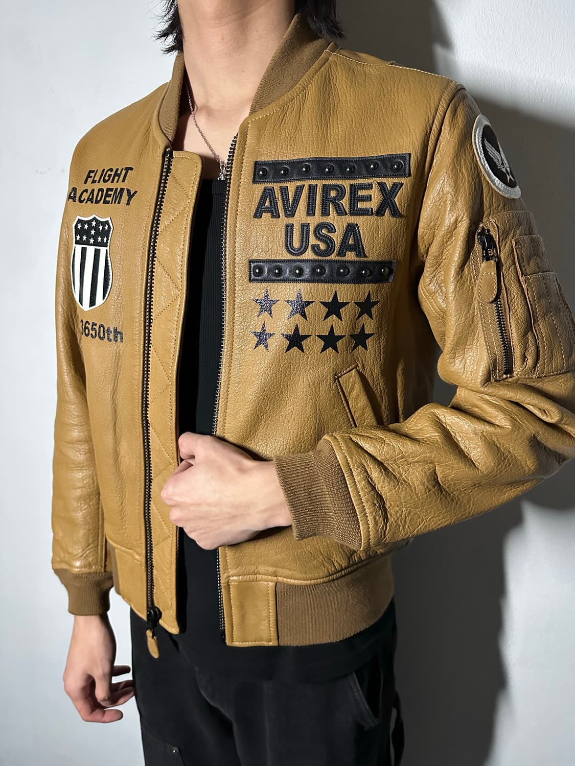 Avirex USA Flight Leather Jacket 상품이미지1