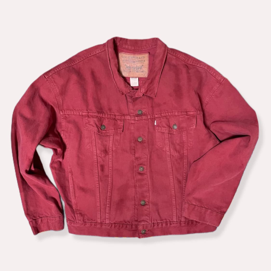 Levi's Type 3 jacket orange 오렌지 데님 트러커 상품이미지1