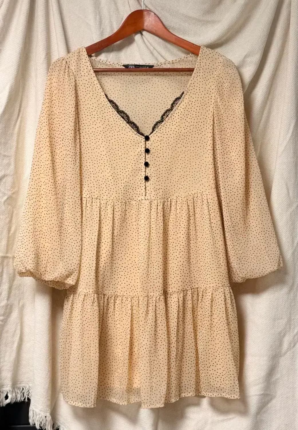 자라 도트 쉬폰 드레스 S 상품이미지1