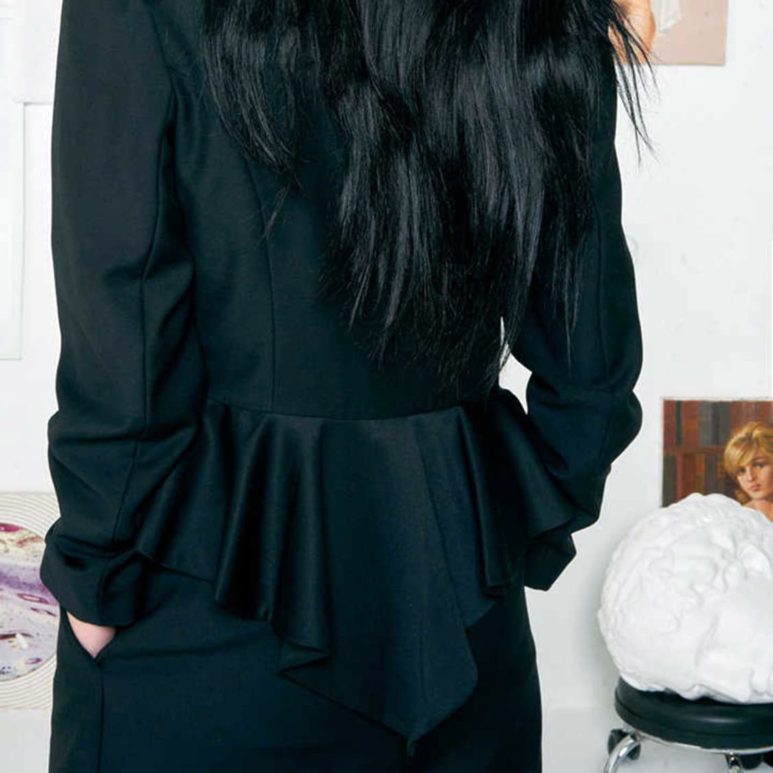 더센토르(CENTAUR) 이하이 레이스카라 블라우스자켓 55 새상품 상품이미지3