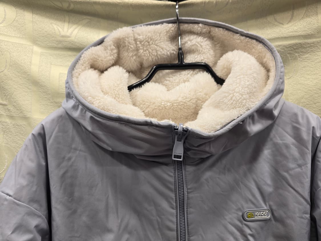 폴햄 남여공용 양면 후리스 후드 점퍼 S(90) 상품이미지7