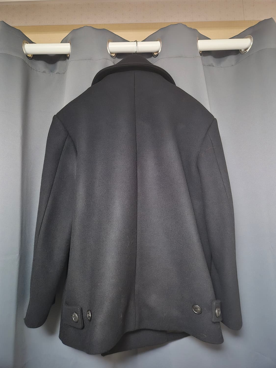 비슬로우 오버사이즈드 피코트 Black 상품이미지3