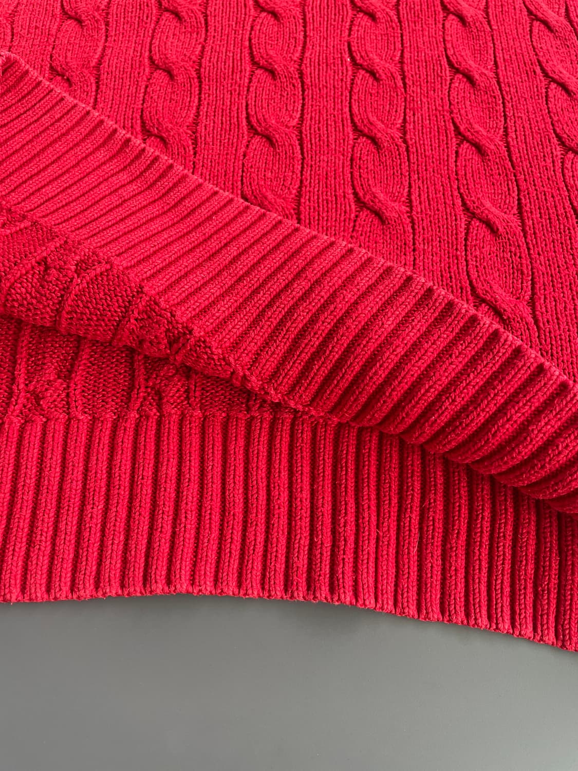 [L] 폴로 랄프로렌 코튼 케이블 꽈배기 니트 스웨터 상품이미지5