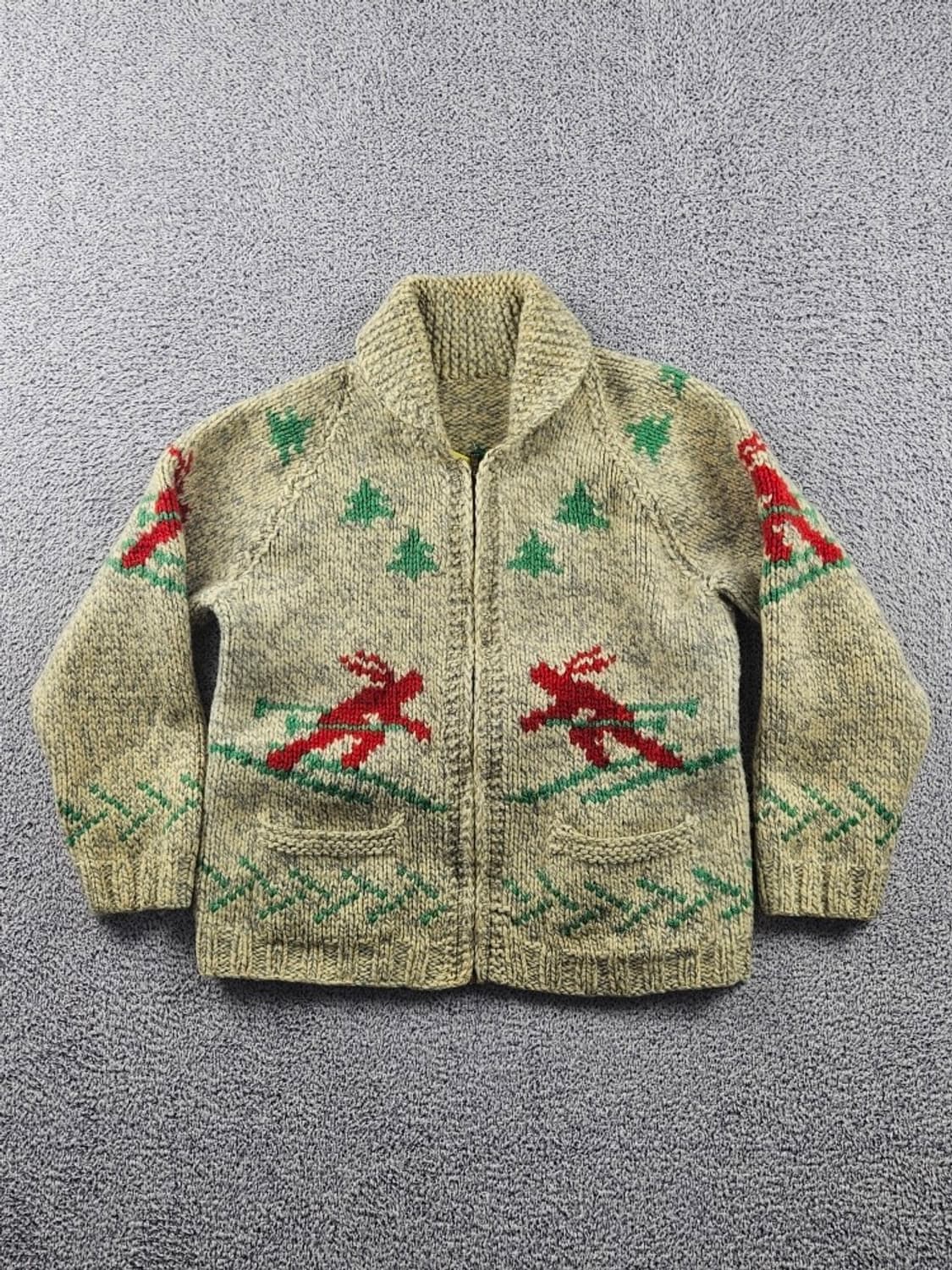 핸드메이드 패턴 헤비 니트 스웨터 가디건 ( 상세설명참조 )/ 10700 상품이미지2