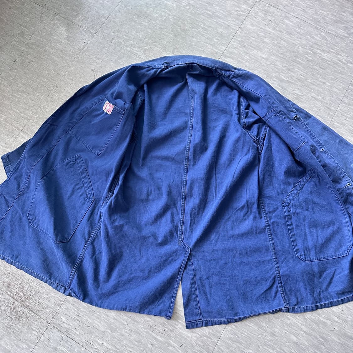 70s 프렌치 워크 자켓 샵코트 MADE IN FRANCE 상품이미지10