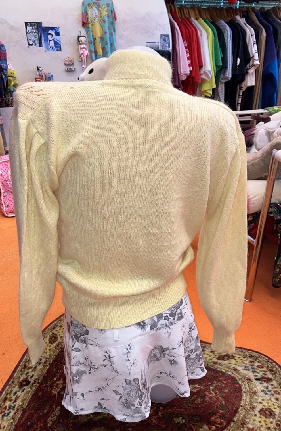 jpn 베이비 옐로우 아크릴 가디건 상품이미지4