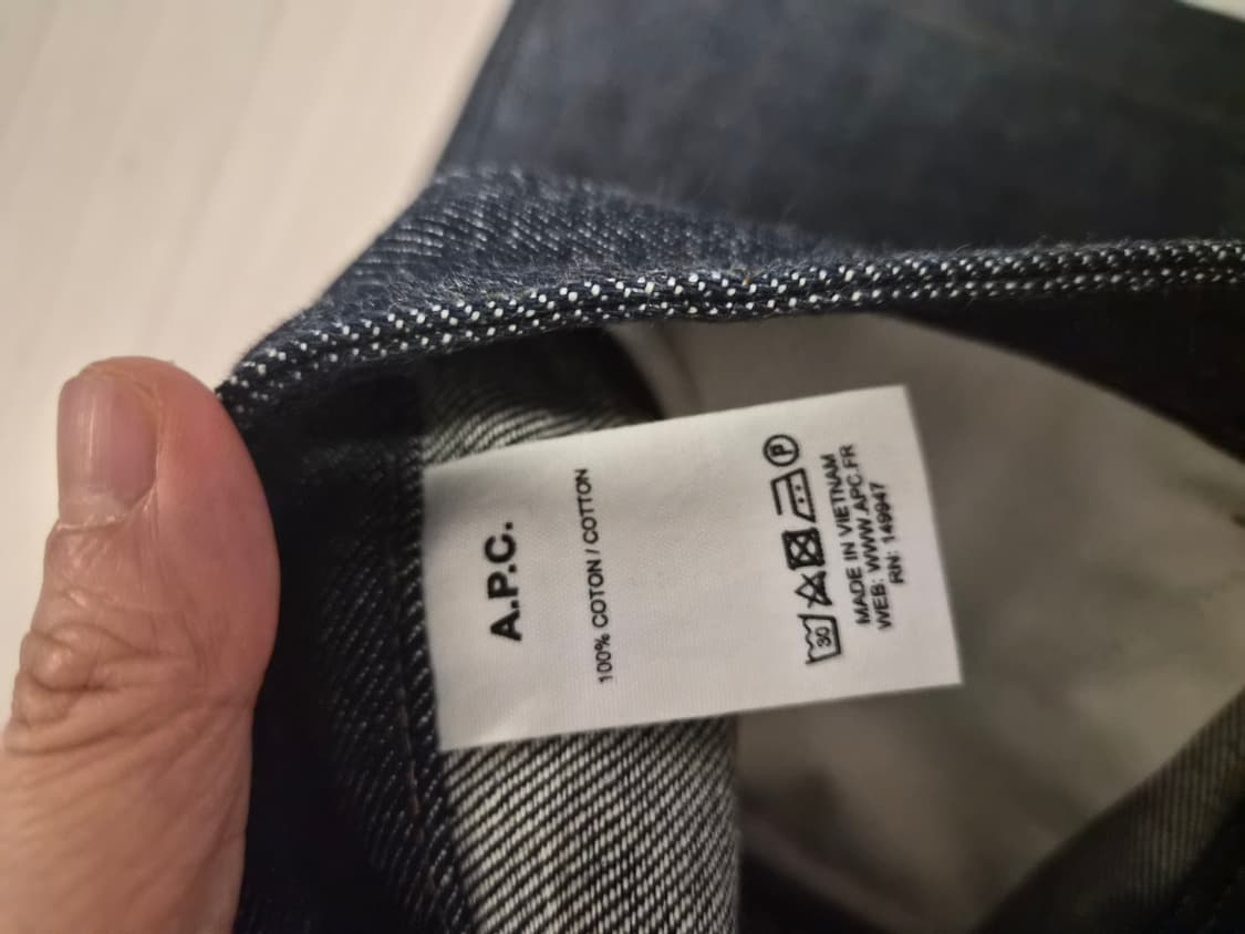 새상품 A.P.C. 아페쎄 생지 데님 버튼 미니스커트 (36사이즈) 상품이미지4